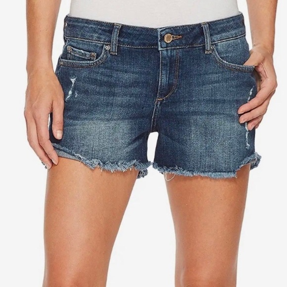DL1961 Pants - DL1961 Shorts Womens 26 Karlie Boyfriend 3.5” Cutoff Roll Hem Distressed Denim